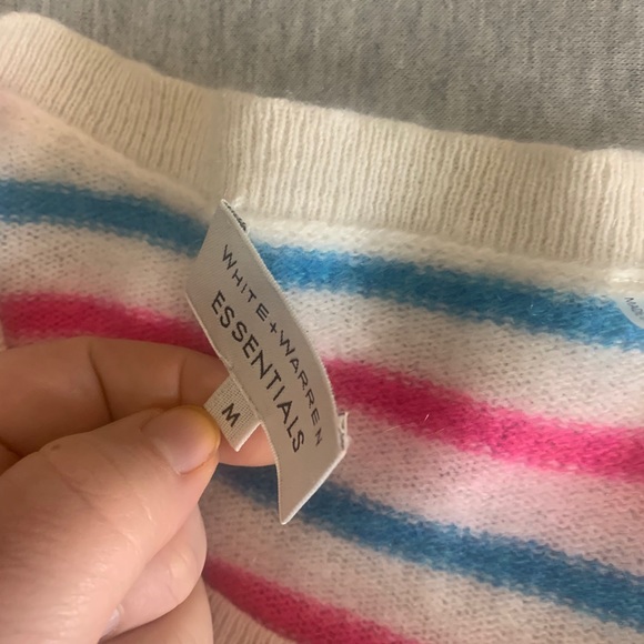 White + Warren striped cashmere sweater - Picture 3 of 6